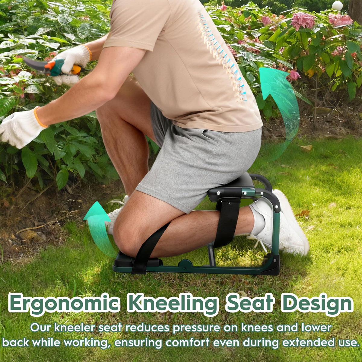 LemZodo kneeler padding ergonomic support reduces knee strain