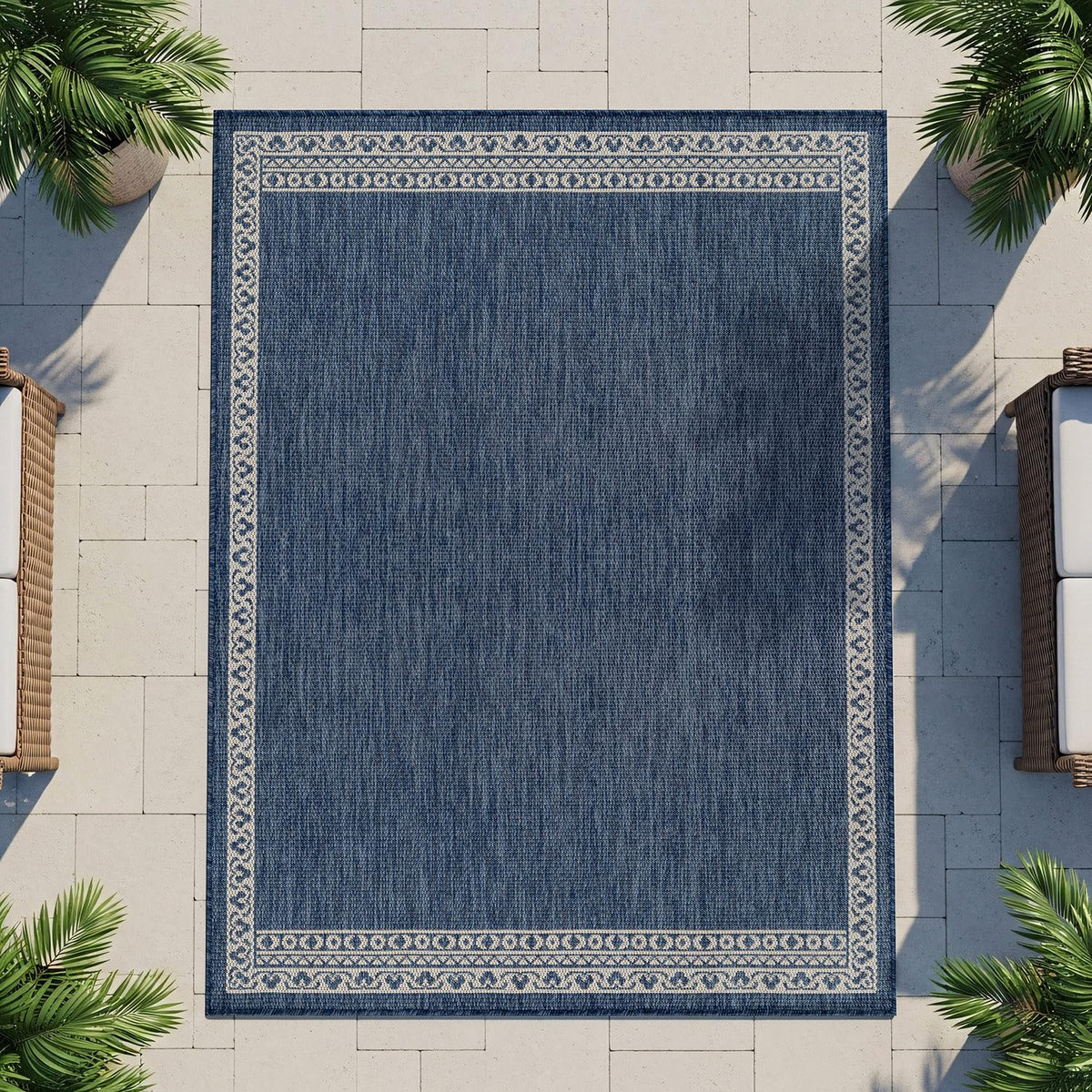 Lena Rug washable feature enables quick cleanup after outdoor gatherings.