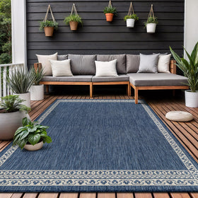 Lena Rug durable low-pile design fits under furniture and handles high traffic.