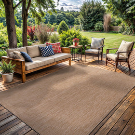 Lena Rug durable polypropylene construction for all-season use.