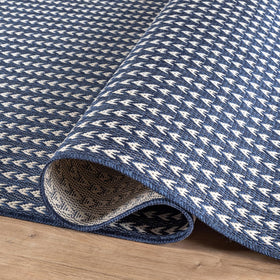Lena Rug 8x10 outdoor mat for patios, decks, and entryways.