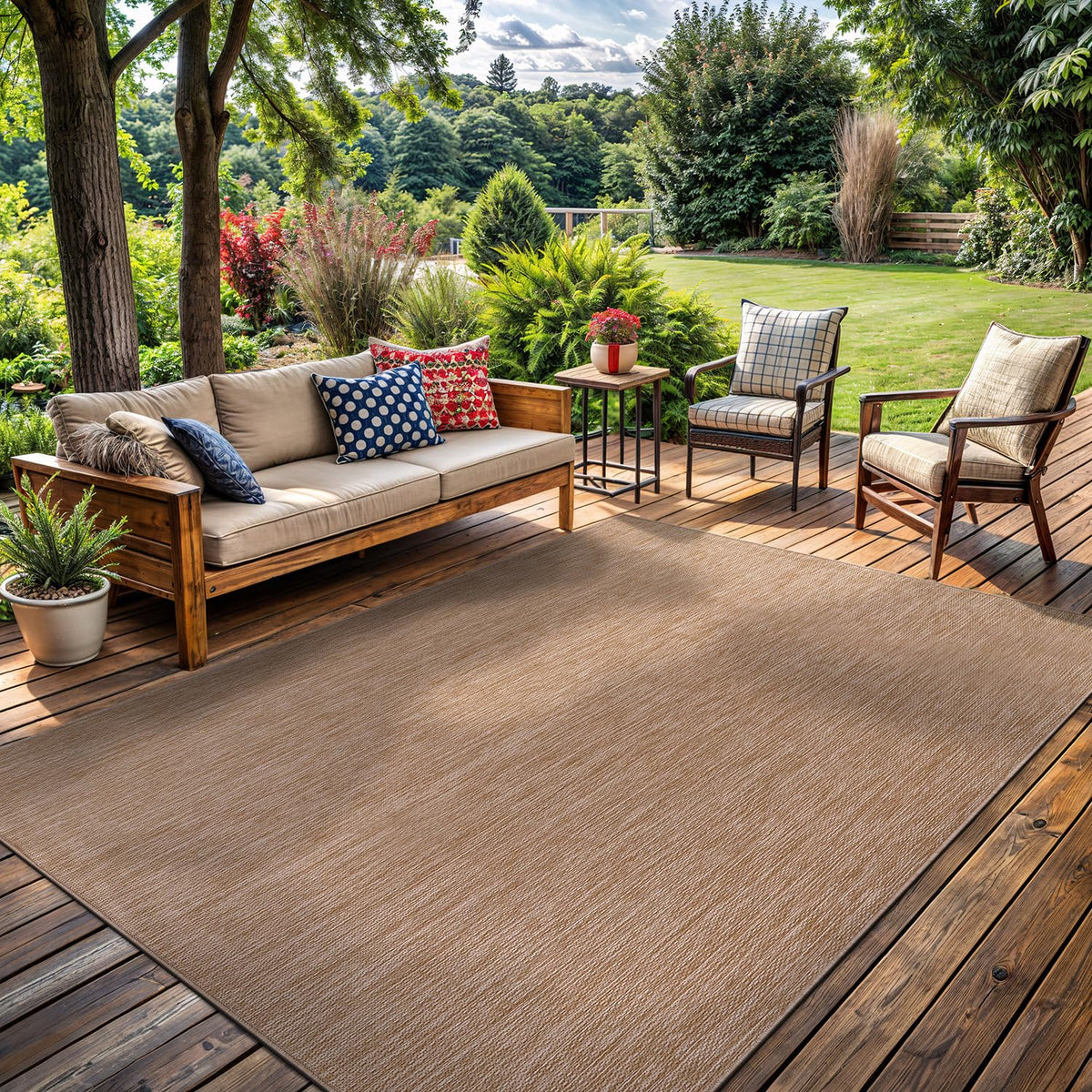 Lena Rug kitchen living room transition delivers cohesive style across spaces.