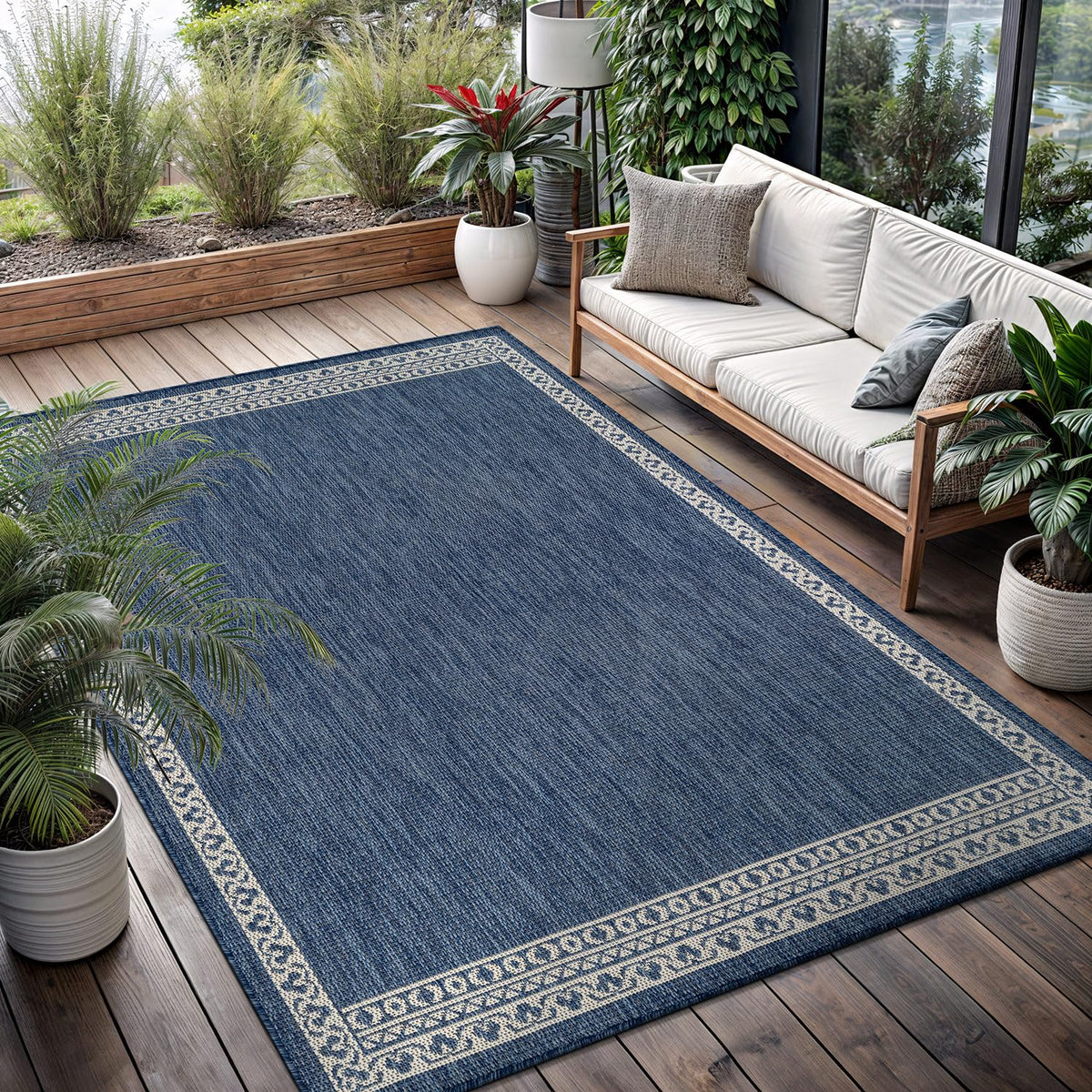 Lena Rug non-shedding flat-weave keeps entryways neat and furniture sliding smoothly.