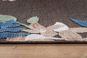 Lena Rug 8x10 indoor outdoor use in living room setup