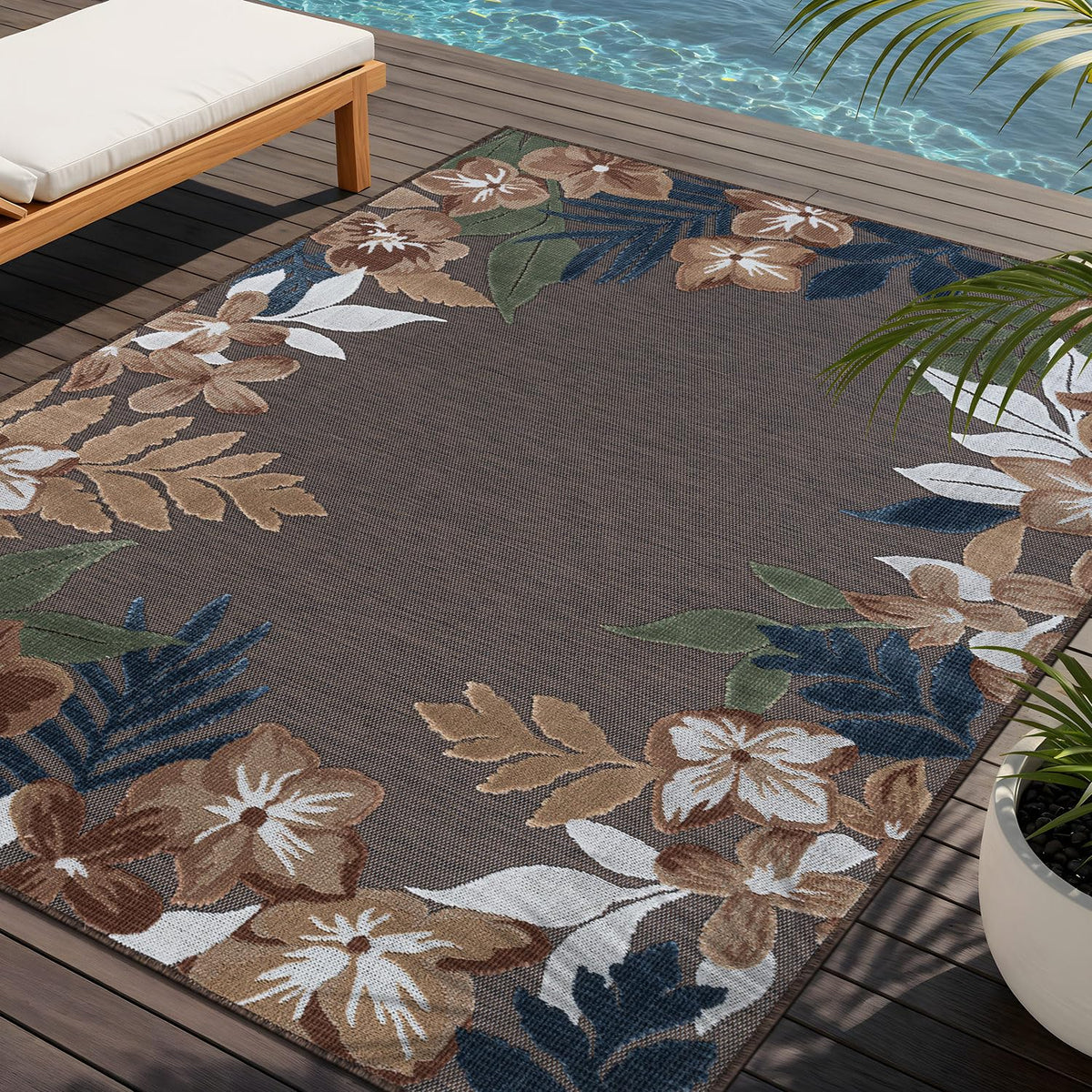 Lena Rug 8x10 non-shedding low-pile design under furniture