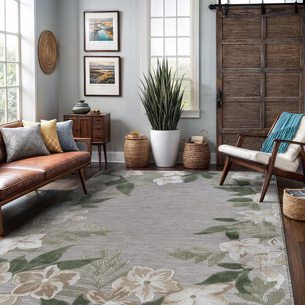 Lena Rug easy-clean design supports quick refresh between guests.