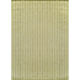 Lena Rug striped olive outdoor carpet enhances porch styling and durability.