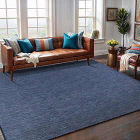 Lena Rug Azure Blue balcony rug balances style and wipe-clean practicality