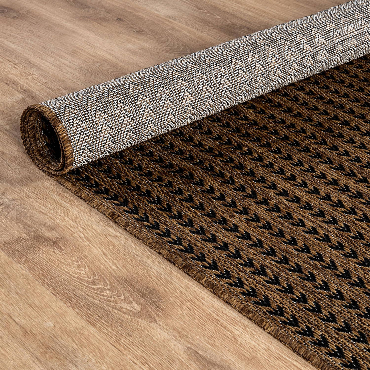 Lena Rug 5x7 durable low-pile design for high-traffic spaces.