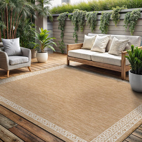 Lena Rug 8x10 easy-clean design simplifies hose washing and quick drying.