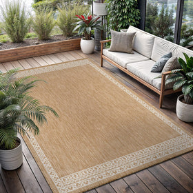 Lena Rug 8x10 indoor-outdoor use fits living rooms, patios, and hallways.