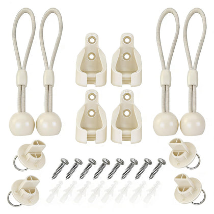 Lenareli Coolaroo bungee kit for roller shade reduces wind drift and simplifies replacement