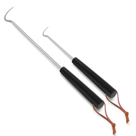 Leonyo 2-pack pigtail food flipper 12-inch for precise flipping on grills.