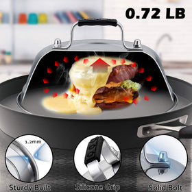 Leonyo heavy-duty stainless steel dome resists bending.