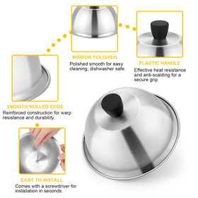 Leonyo premium polished surface makes cleanup quick after cooking on the griddle.