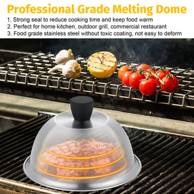 Leonyo stackable grill dome set lets you cook multiple items at once.