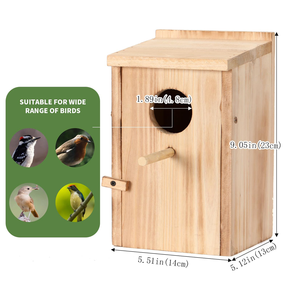 LEOSYY hummingbird house outdoor closeup highlights easy hanging and quick cleaning