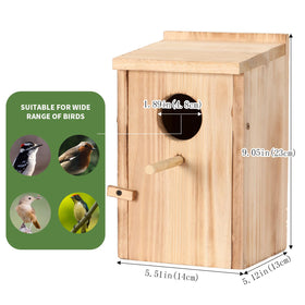 LEOSYY hummingbird house outdoor closeup highlights easy hanging and quick cleaning