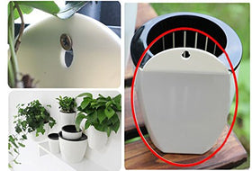 The 4.25 inch outer basin keeps a neat footprint in Leoyoubei Lazy Flower Pots.