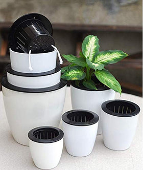 Double layer design supports air circulation and balanced watering in Leoyoubei pots.