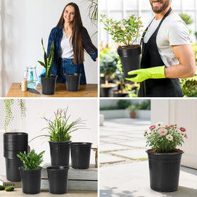 LepoHome black nursery pots for home gardens or professional nurseries