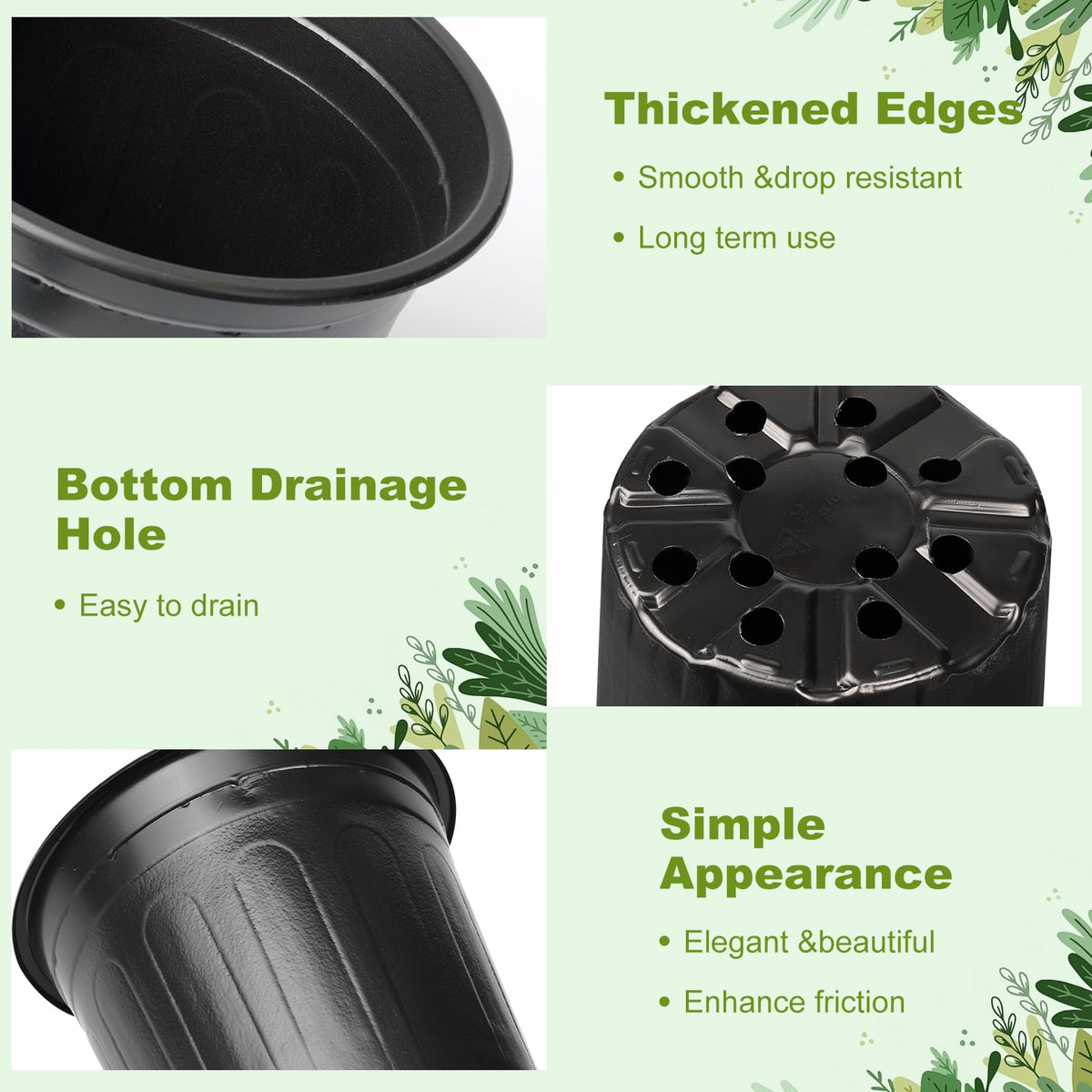 LepoHome raised rim design enables easy handling and stable stacking