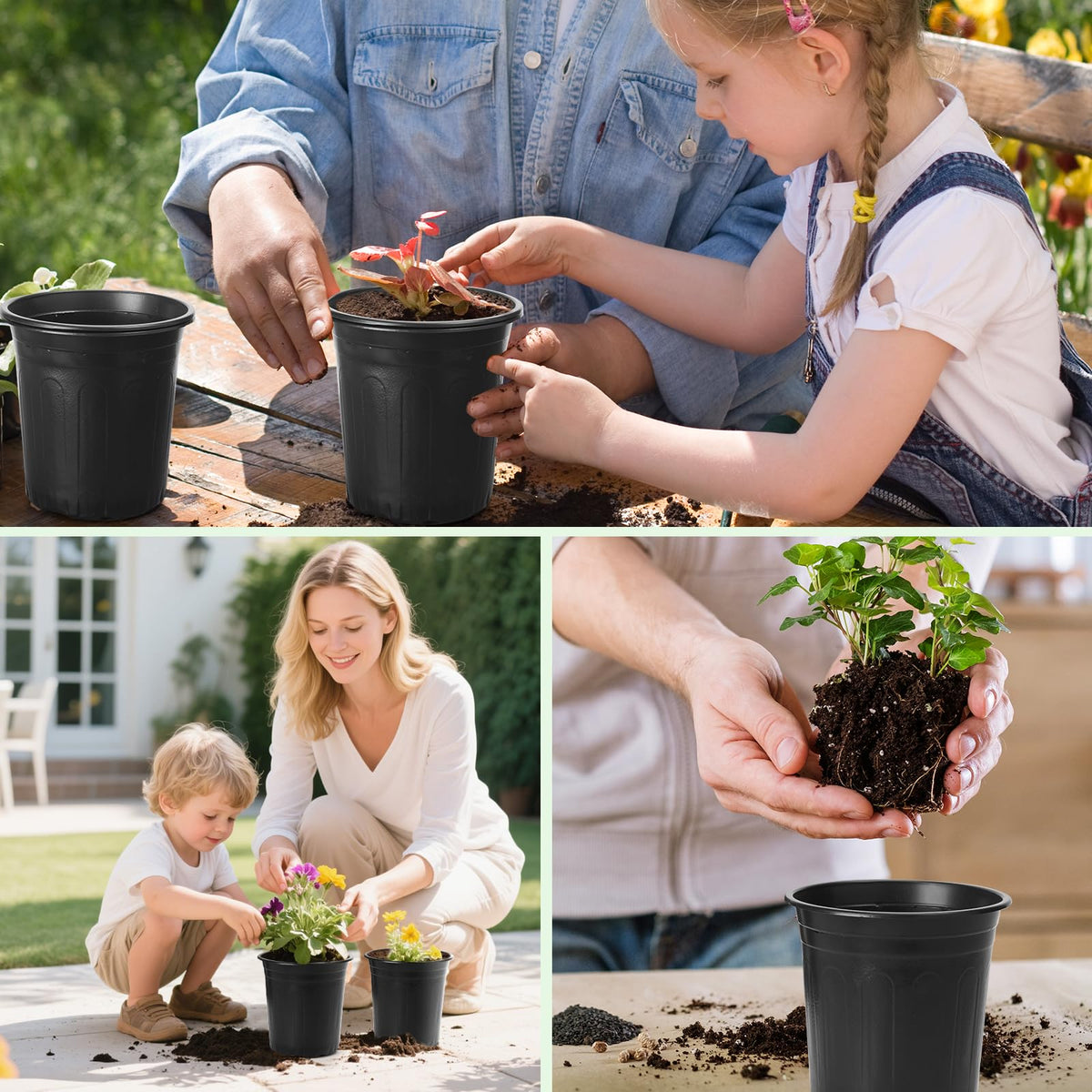 LepoHome stackable pots help save space during storage and use
