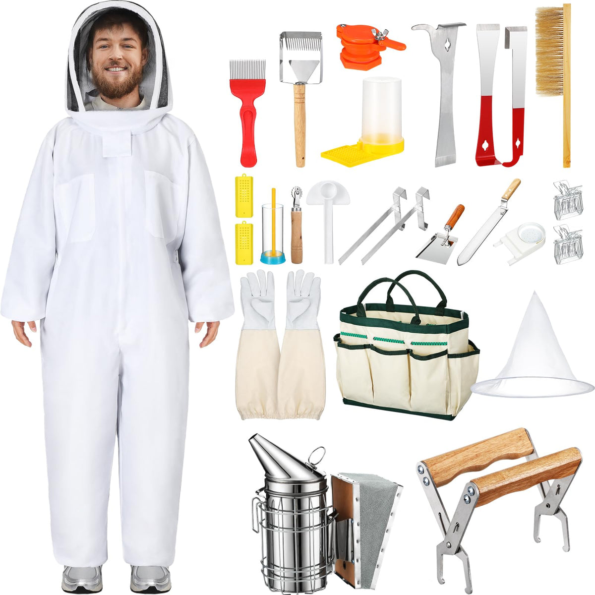 Leriton beekeeping kit overview with all-in-one tools for efficient hive work