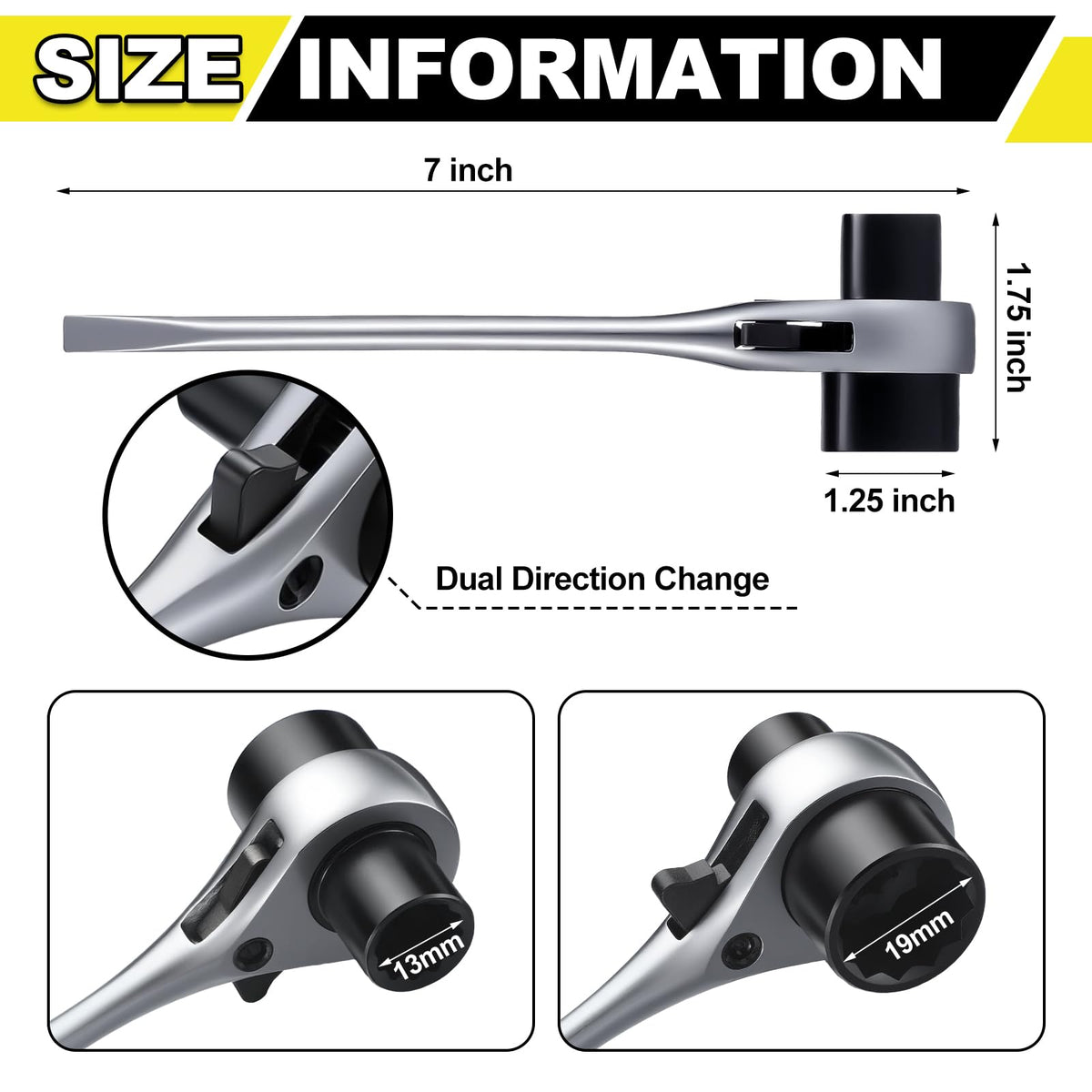 Leriton chainsaw tool combo wrench and screwdriver for versatile repairs.