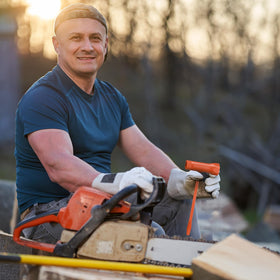 Bright orange coating improves visibility in workshops and outdoors.
