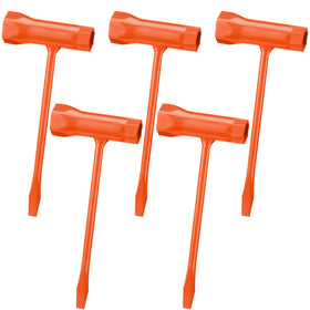Leriton chainsaw wrench set in orange with compact design for easy transport.