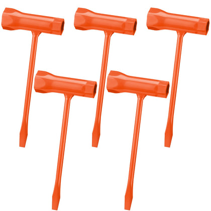 Leriton chainsaw wrench set in orange with compact design for easy transport.
