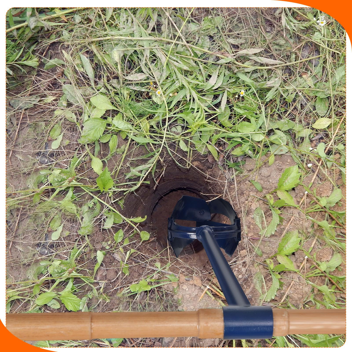Leriton durable industrial auger built for garden work and post installation.