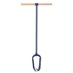 Leriton Hand Auger post-hole digger 46-inch in action for quick fence post setup.