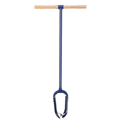 Leriton Hand Auger post-hole digger 46-inch in action for quick fence post setup.