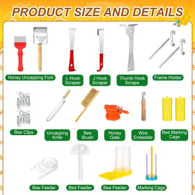 Leriton honey uncapping forks scraping honey cells efficiently