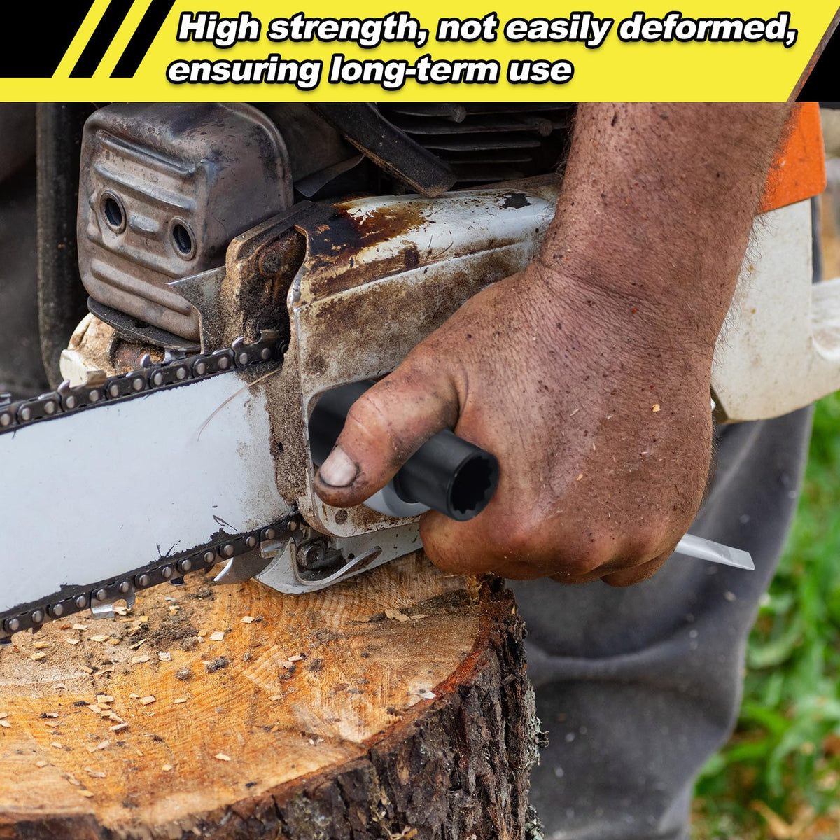 Leriton lightweight chain saw tool for easy field handling.