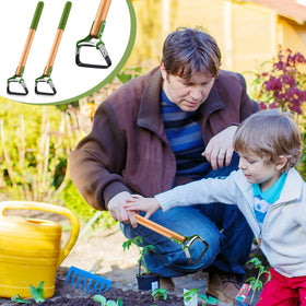 Leriton multipurpose garden-tool in action demonstrates versatile tasks across beds and lawn.