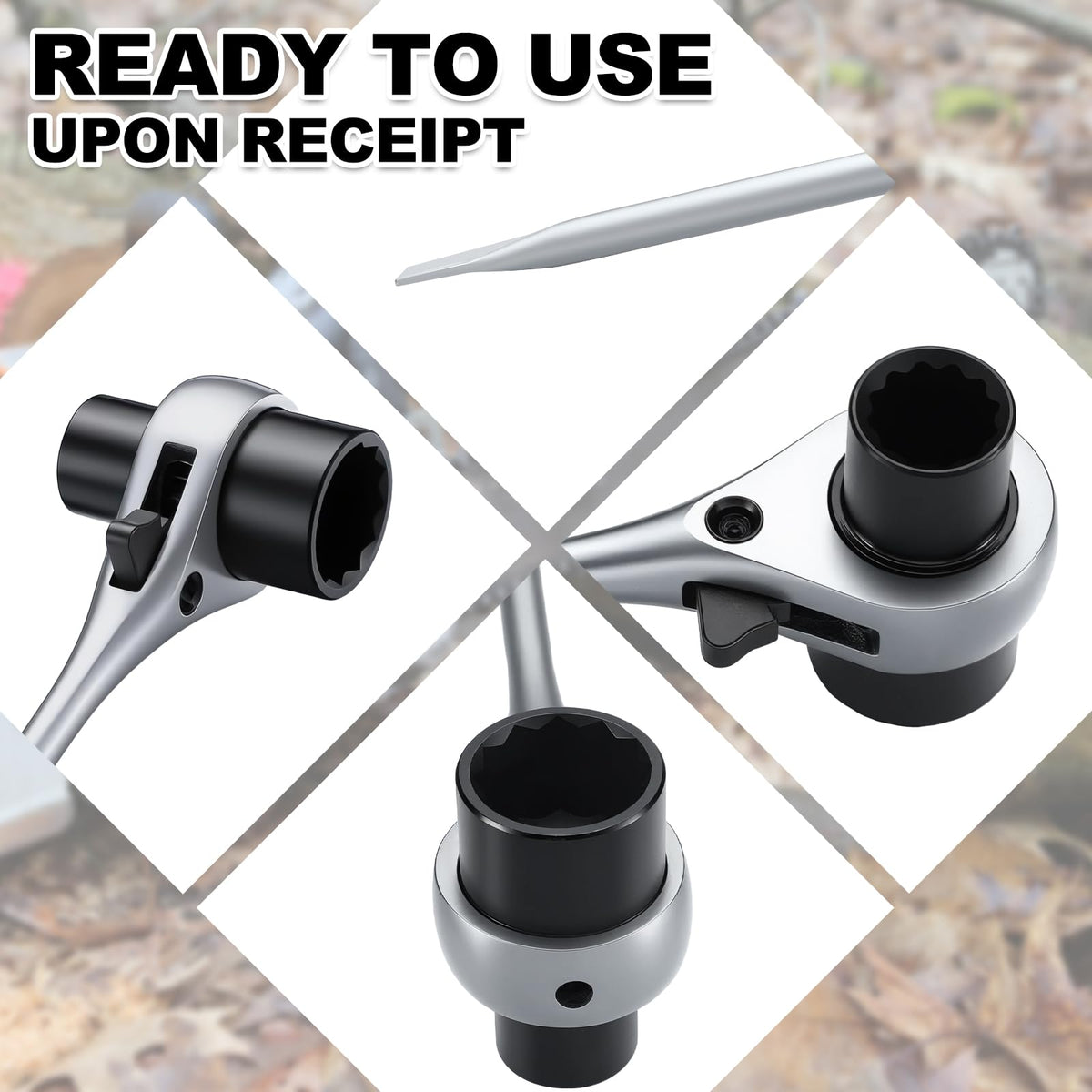 Leriton nut tightening wrench designed forChainsaw maintenance tasks.
