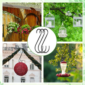 Leriton pergola-friendly S hook keeps items neatly spaced.