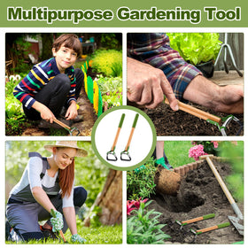 Leriton ready-to-use garden hoes scene emphasizes effortless unboxing and immediate use.