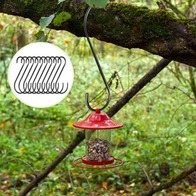 Leriton 12-inch S-hooks for planters and hanging baskets securely