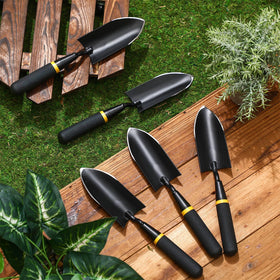 Leriton trowel in soil illustrating planting and transplanting use
