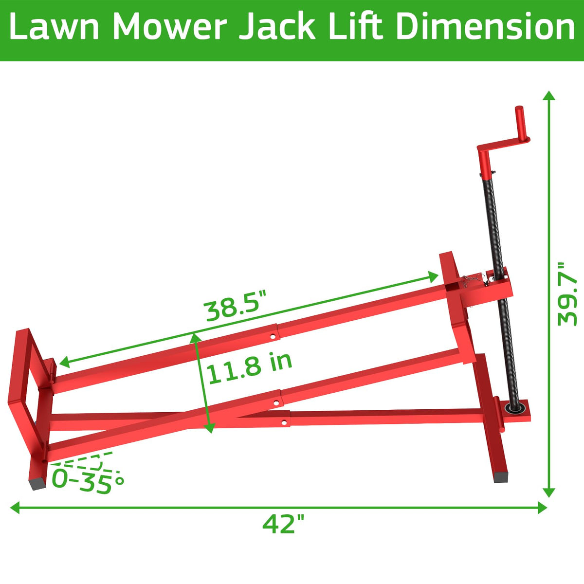 LESANM Adjustable Height for underbody access during routine maintenance.
