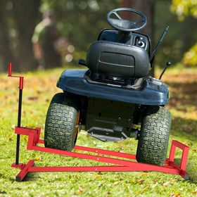 LESANM Ride-on Mower Lift in use speeds servicing sessions.