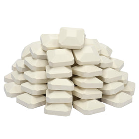 Leship ceramic briquettes 50 piece coverage for even heat across the grill surface