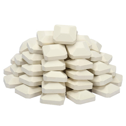 Leship ceramic briquettes 50 piece coverage for even heat across the grill surface
