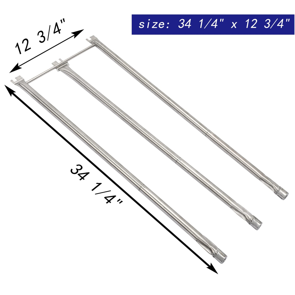 Leship crossover burner 12-3-4 inch ensures even heat distribution.