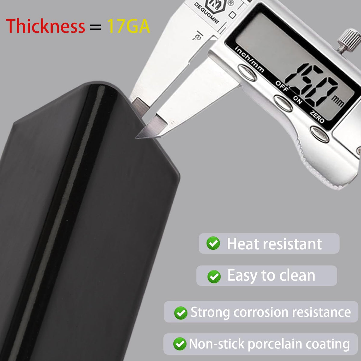 Leship flavorizer bars enjoy easy cleaning thanks to a smooth porcelain enamel surface