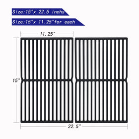 Leship cast iron grill grates offer strong sear marks and heat retention